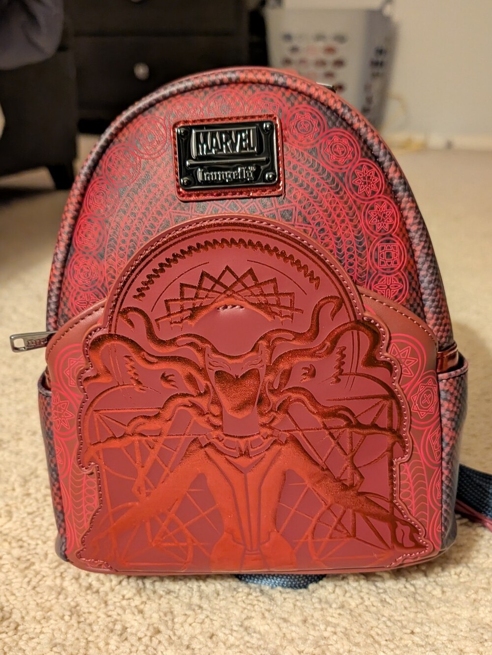 Scarlet Witch Marvel Hard Tag Loungefly Backpack - Picture 2 of 8